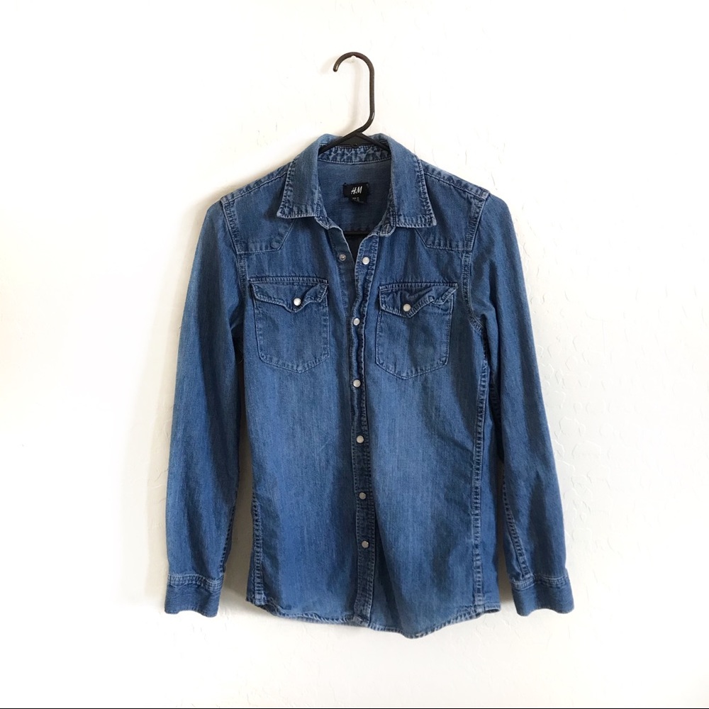 4/$25 sale h&m denim flannel